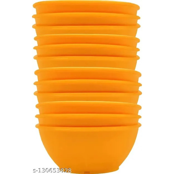 GR-Classic Orange Plastic Soup Bowls (Pack of 12) [Premium Product]