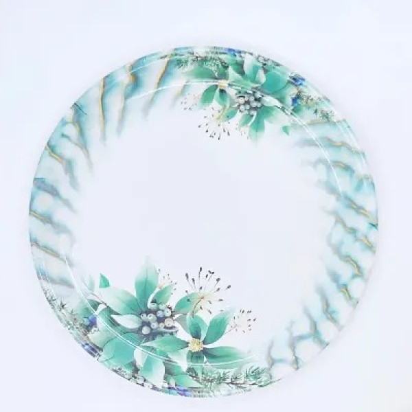 GR-DRIZLING Floral Design Melamine Dinner Plates (Set of 6) [Low Budget Product]