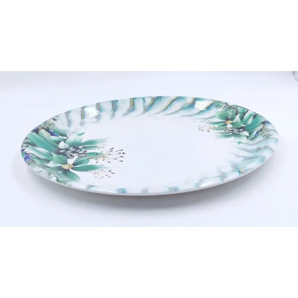 GR-DRIZLING Floral Design Melamine Dinner Plates (Set of 6) [Low Budget Product]