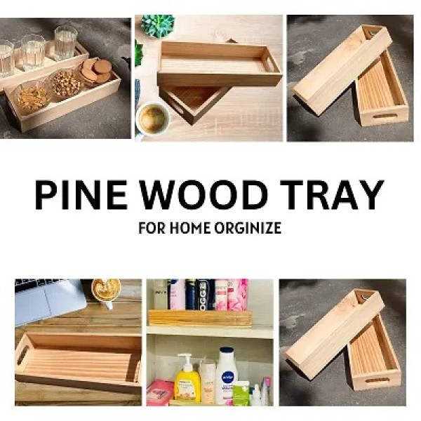 GR-Wooden Serving Tray Set (Set of 2) [Premium Product]