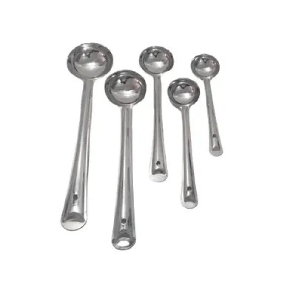 GR-Stainless Steel Serving Spoon Set (5-Piece) [Low Budget Product]