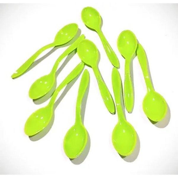 GR-Disposable Plastic Spoons (Pack of 12) [Low Budget Product]