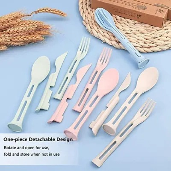 GR-De-Ultimate 3-in-1 Reusable Cutlery Set [Low Budget Product]