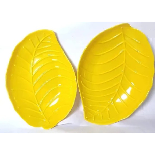 GR-LPINE Melamine Leaf-Shaped Snack Plates (Set of 6) [Low Budget Product]