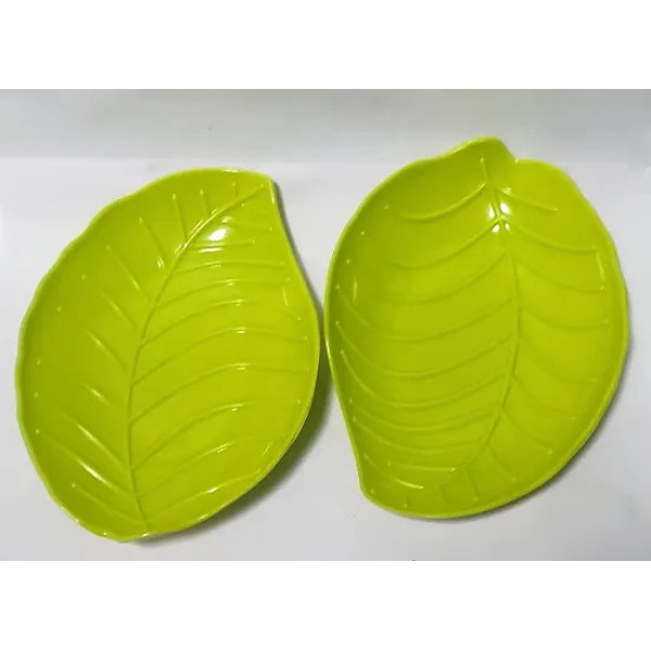 GR-LPINE Melamine Leaf-Shaped Snack Plates (Set of 6) [Low Budget Product]