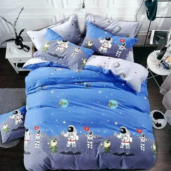 GR-Fun Cotton Double Bedsheet Set for Kids [Low Budget Product]
