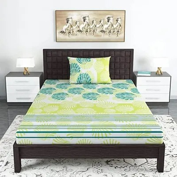 GR-Enchanting Floral Cotton Blend Single Bedsheet ...
