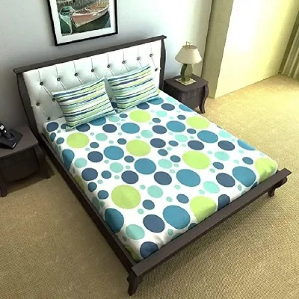 GR-Elegant Floral Cotton Blend Single Bedsheet Set...