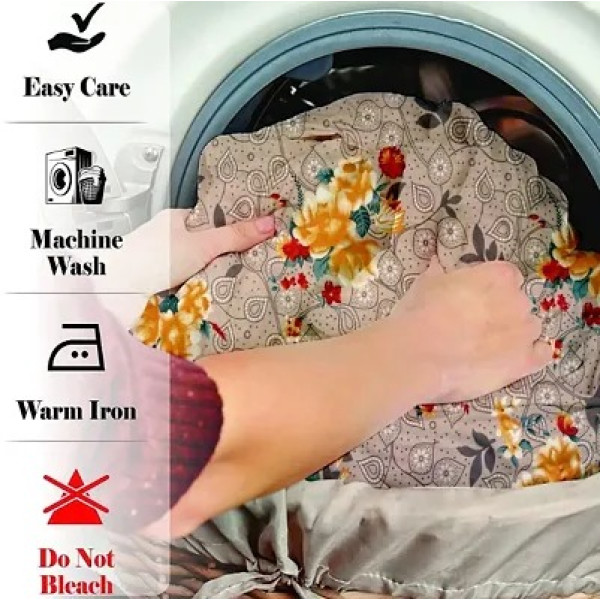GR-Vibrant 3D Printed Cotton Double Bedsheet Set [Premium Product]