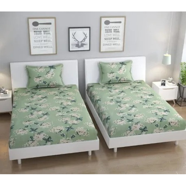 GR-Vibrant 3D Printed Cotton Double Bedsheet Set [...