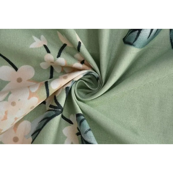GR-Vibrant 3D Printed Cotton Double Bedsheet Set [Low Budget Product]