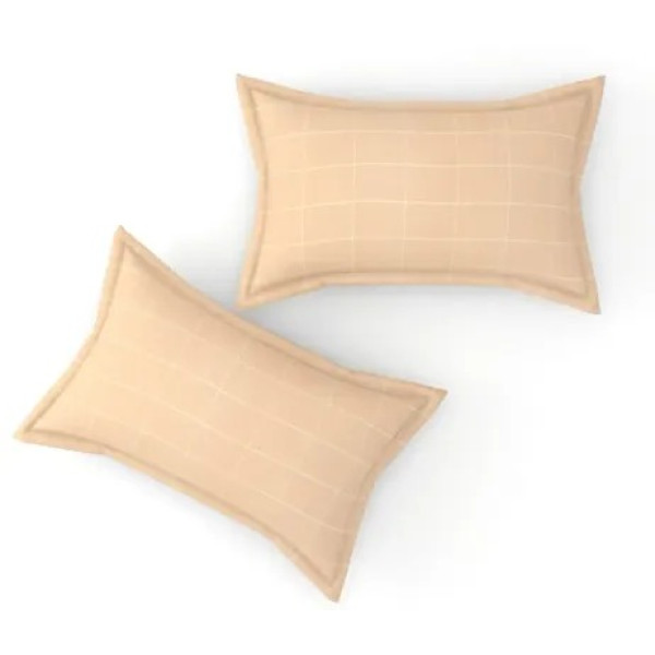 GR-Cozy Cotton Checked Double Bedsheet Set [Low Budget Product]