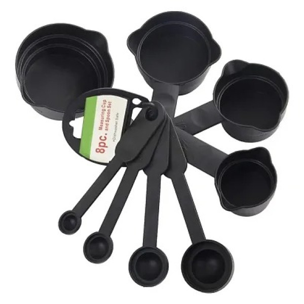 GR-Measuring Cups and Spoons Set of 8 Pcs [Low Bud...