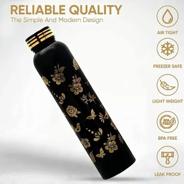 GR-Stylish Printed Water Bottle , Pack of 2 [Low Budget Product]