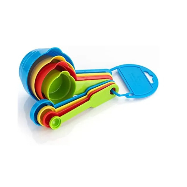 GR-8 Pcs Measuring Cup and Spoon Set (Multi Color)...