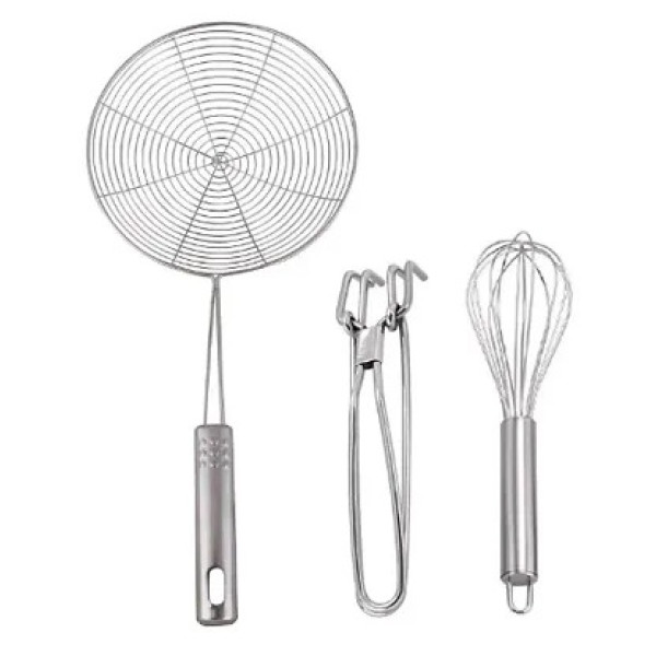 GR-Combo of Stainless Steel Deep Fry Strainer, Kit...