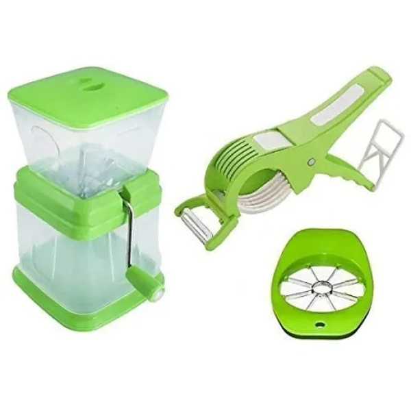 GR-2-in-1 Plastic Vegetable Cutter with Manual Jui...