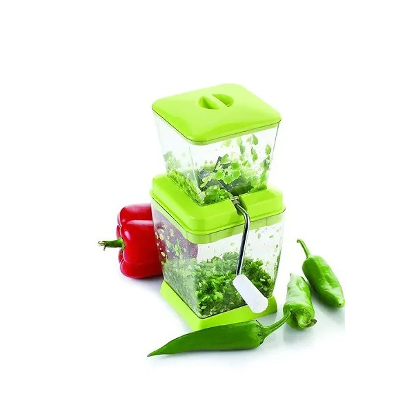 GR-2-in-1 Plastic Vegetable Cutter with Manual Juicer and Apple Cutter [Low Budget Product]