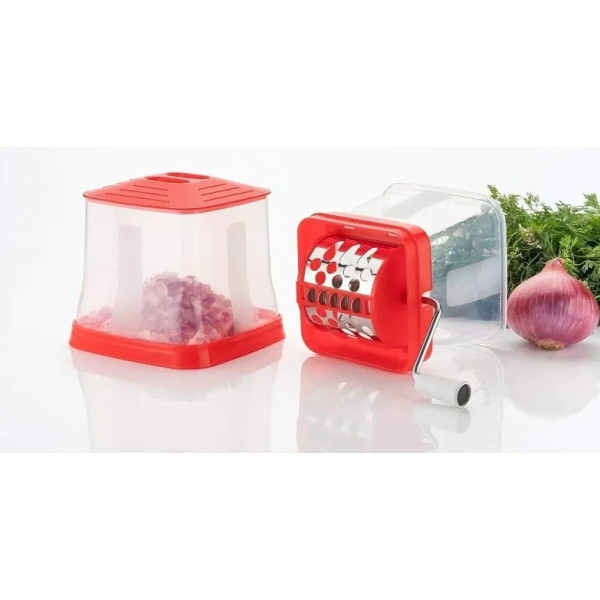 GR-2-in-1 Plastic Vegetable Cutter with Manual Juicer and Apple Cutter [Low Budget Product]