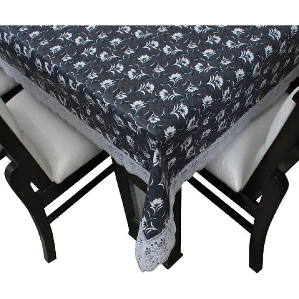 Stylish Fancy PVC Waterproof Dining Table Cover for 4 Seater