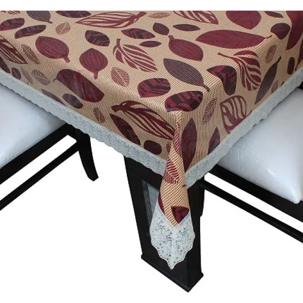 GR-Stylish Fancy PVC Waterproof Dining Table Cover for 6 Seater [Low Budget Product]