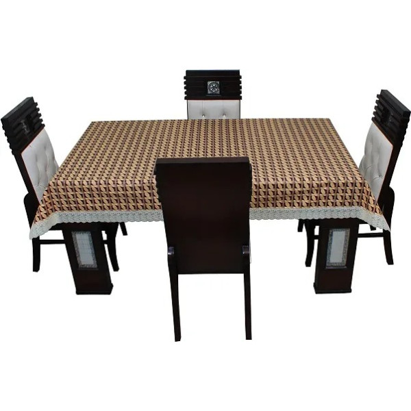 GR-Stylish Fancy PVC Waterproof Dining Table Cover for 4 Seater [Low Budget Product]