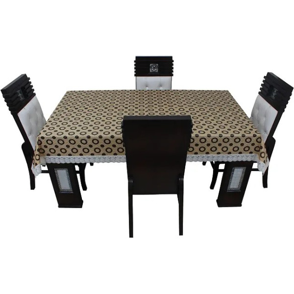 GR-Stylish Fancy PVC Waterproof Dining Table Cover for 4 Seater [Low Budget Product]