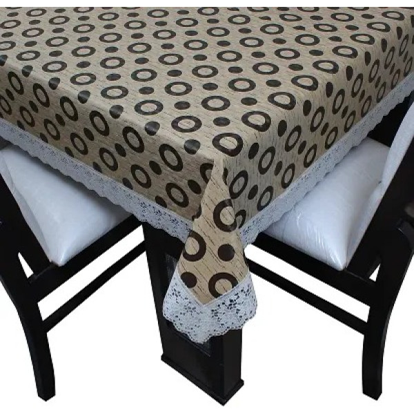 GR-Stylish Fancy PVC Waterproof Dining Table Cover for 4 Seater [Low Budget Product]