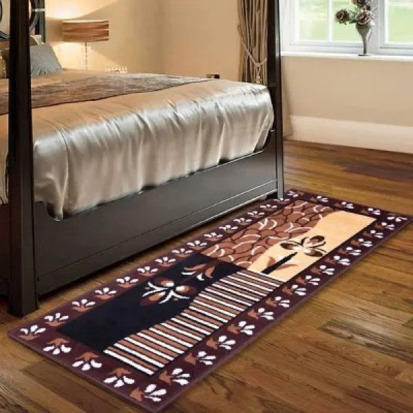 GR-Modern Polypropylene Bedside Runner Mat [Low Bu...