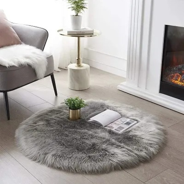 GR-Luxurious Faux Sheepskin Area Rug [Premium Prod...