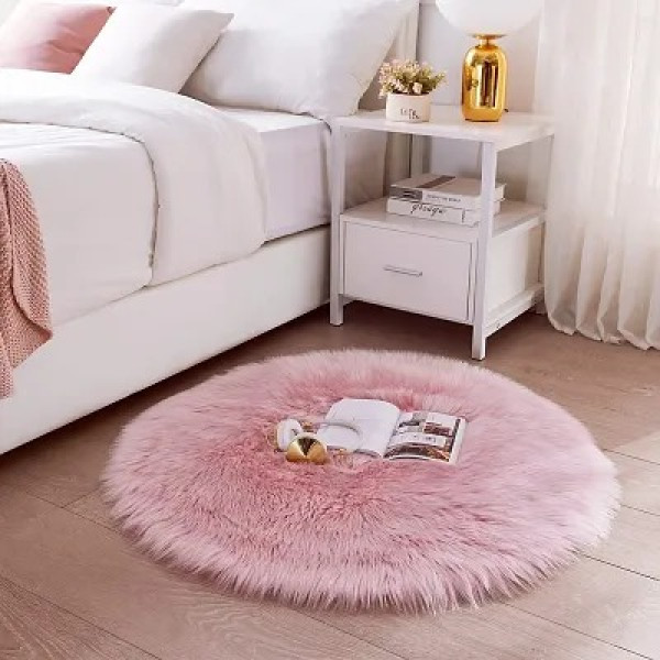 GR-Luxurious Faux Sheepskin Area Rug [Premium Prod...
