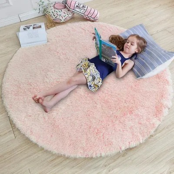 GR-Luxurious Round Shaggy Rug for Home [Low Budget...