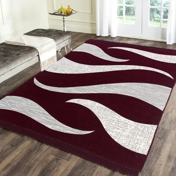 GR-Elegant Chenille Floor Carpet for Living Room a...