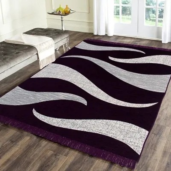 GR-Elegant Chenille Floor Carpet for Living Room a...