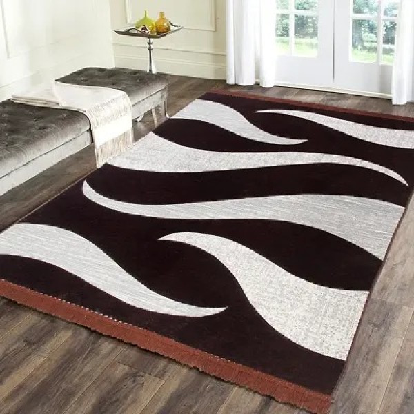 GR-Elegant Chenille Floor Carpet for Living Room a...