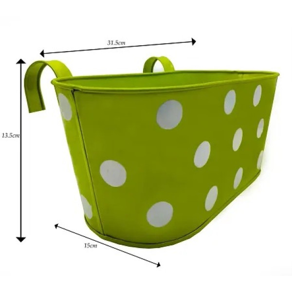 GR-Stylish Polka Dot Railing Planters [Premium Product]