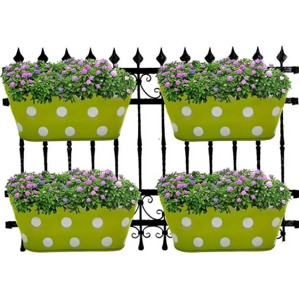 GR-Stylish Polka Dot Railing Planters [Premium Product]