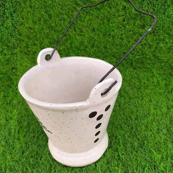 GR-Stylish Ceramic Bucket Planter [Low Budget Product]