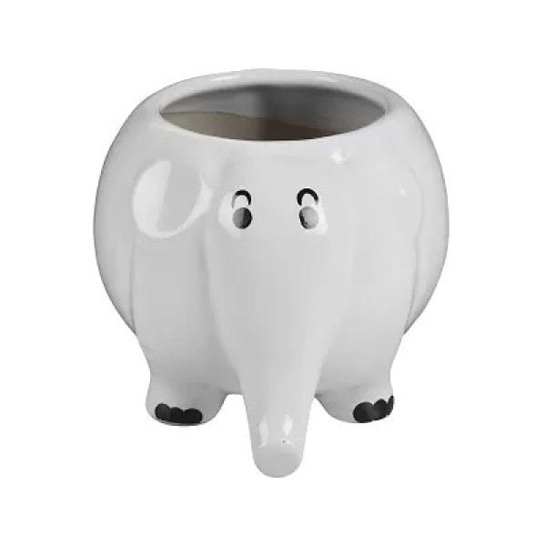 GR-Adorable Ceramic Elephant Planter [Low Budget Product]