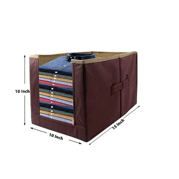 GR-Foldable Non-Woven Shirt Stacker Wardrobe Organizer [Low Budget Product]