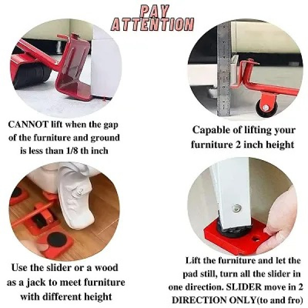 GR-Portable Heavy Duty Furniture Mover Lifter [Low Budget Product]