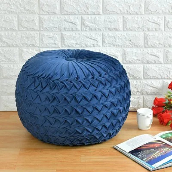 GR-Handmade Cotton Ottoman Stool Pouffe [Premium P...