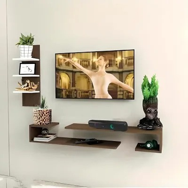 GR-ClufRox Elegant U-Style TV Cabinet with Floatin...