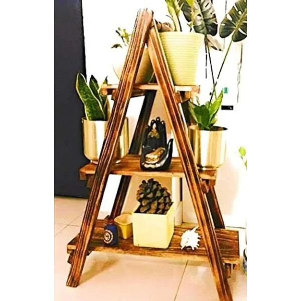 GR-Handicrafts Wooden Multipurpose Plant and Book ...