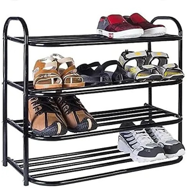 GR-Foldable Heavy Metal Shoe Rack (4 Shelves) [Premium Product]