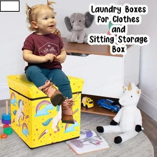 GR-Foldable Storage Ottoman Stool [Premium Product]