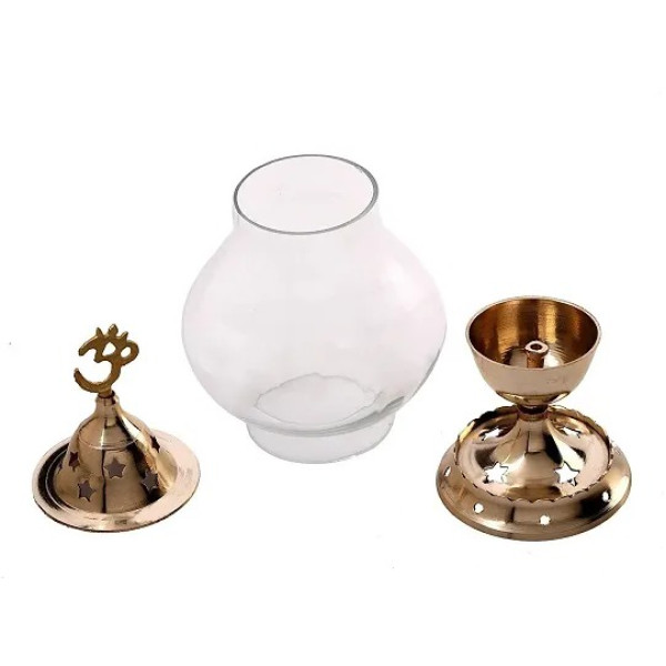 GR-Brass Golden Akhand Diya Lamp (6.4 Inch) [Low Budget Product]