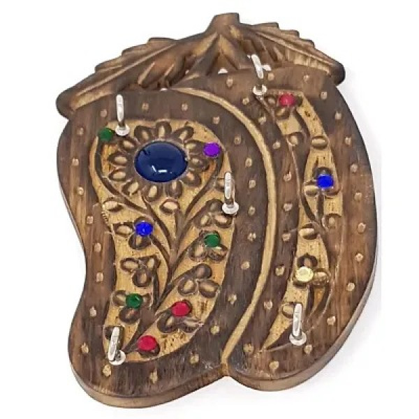 GR-Wooden Mango Shape Key Holder [Low Budget Product]