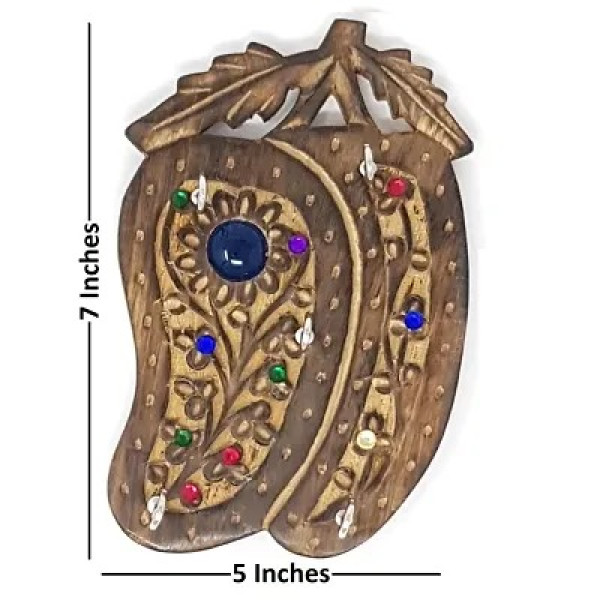 GR-Wooden Mango Shape Key Holder [Low Budget Product]