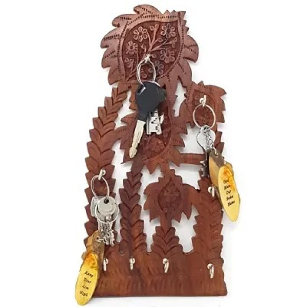 GR-Wooden Tree Shape Key Holder (Brown, 12 Inch) [...